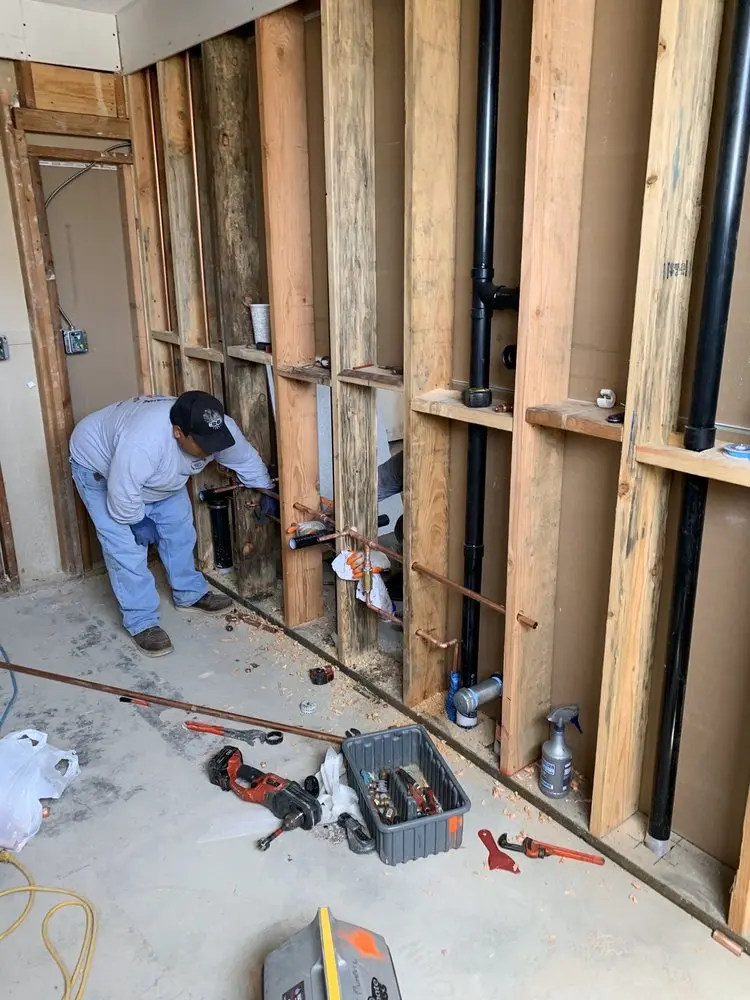 Commercial rough-in plumbing for Water Heater Replacement in Sand Springs
